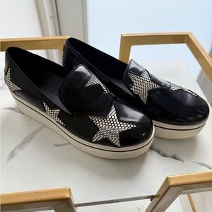 Stella McCartney Black and White Star Flats